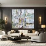 Starry Night Canvas - 190x160cm