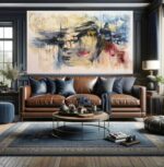 Silver Shades Canvas - 200x120cm - Image 3