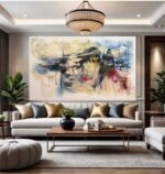 Silver Shades Canvas - 200x120cm - Image 2