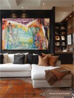 Golden Waves Canvas - 120x80cm - Image 2